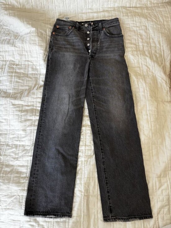 Levi's Denim - Levi's 90s Ribcage Straight Leg Dark Wash Jeans Sz 27